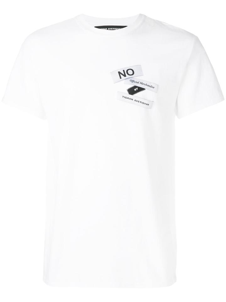 Tigran Avetisyan By Pavel An Chest Patch T-shirt - White