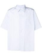 Très Bien Short Sleeved Stripe Shirt - White