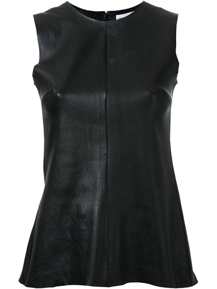 Scanlan Theodore Stretch Leather Tank Top