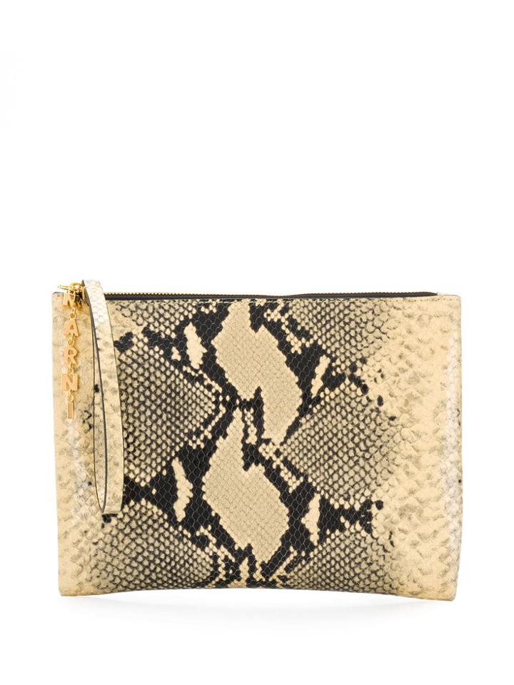 Marni Python Print Clutch - Neutrals