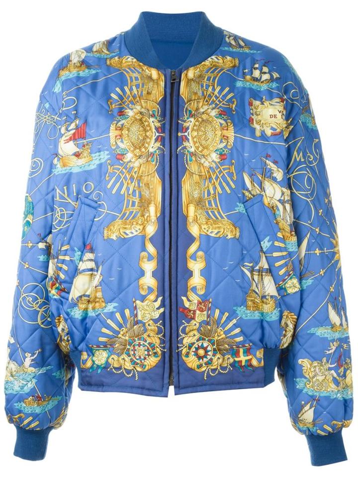 Hermès Vintage Reversible Bomber Jacket