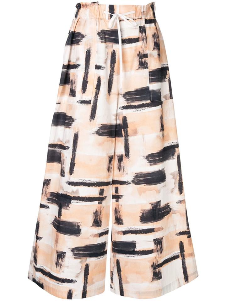 G.v.g.v. Brushstroke Palazzo Pants - Multicolour