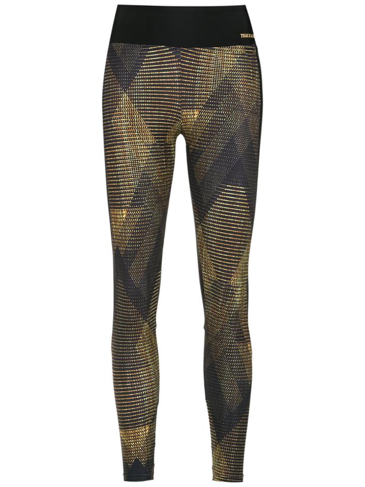 Track & Field Gold Legging - Black