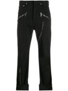 Neil Barrett Zipped Straight-leg Trousers - Black