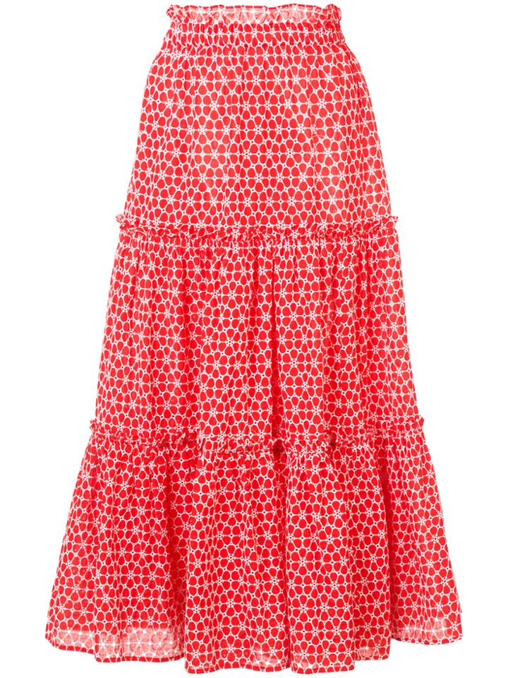 Lisa Marie Fernandez Ruffled Tiered Skirt