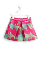 Leaf Print Skirt, Toddler Girl's, Size: 2 Yrs, Pink/purple, Young Versace