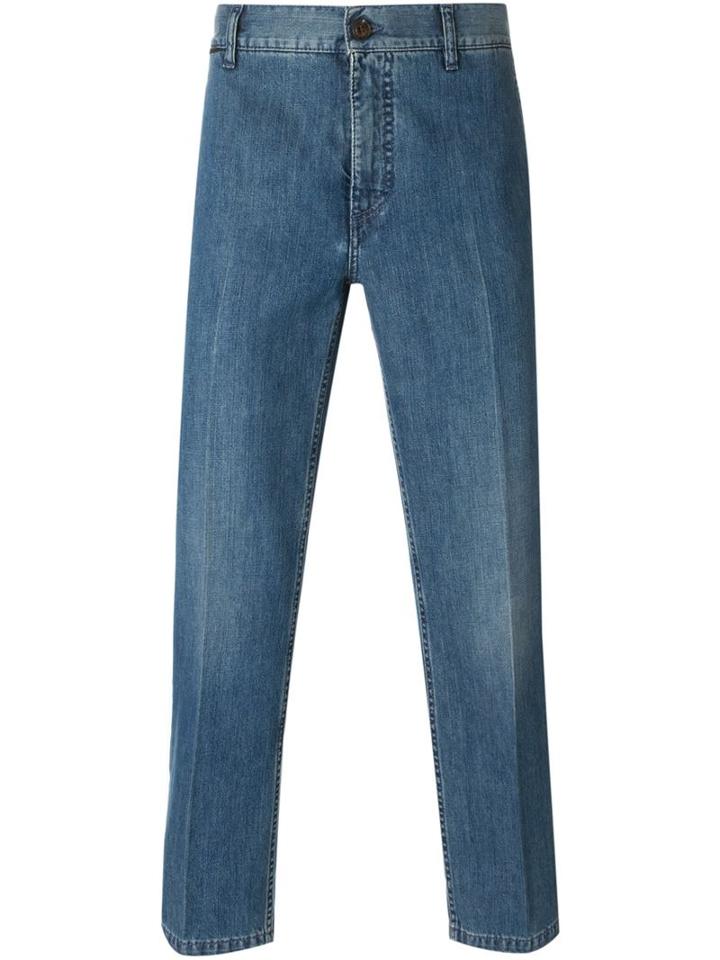 Marc Jacobs Cropped Jeans, Men's, Size: 46, Blue, Cotton/polyester