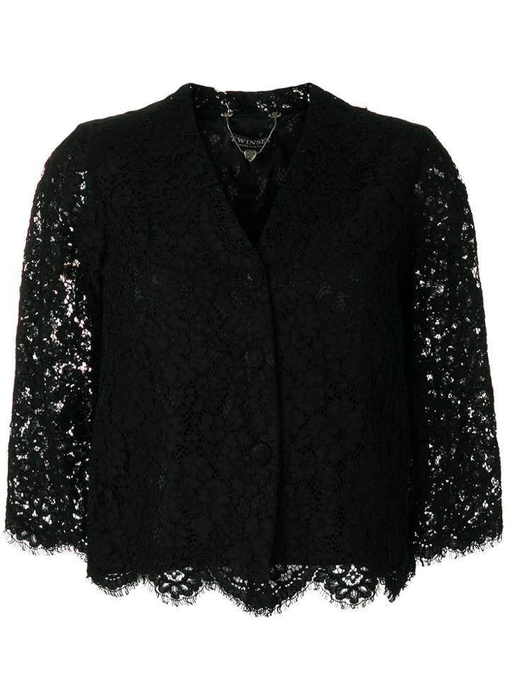 Twin-set Lace Shirt - Black