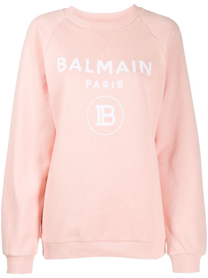 Balmain Logo Sweatshirt - Pink