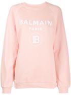 Balmain Logo Sweatshirt - Pink