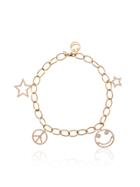 Rosa De La Cruz Yellow Charm Gold Bracelet - Metallic
