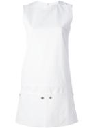 Courrèges Shift Dress, Women's, Size: 36, White, Cotton