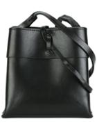 Kara Strap Closure Crossbody Bag, Women's, Black, Leather