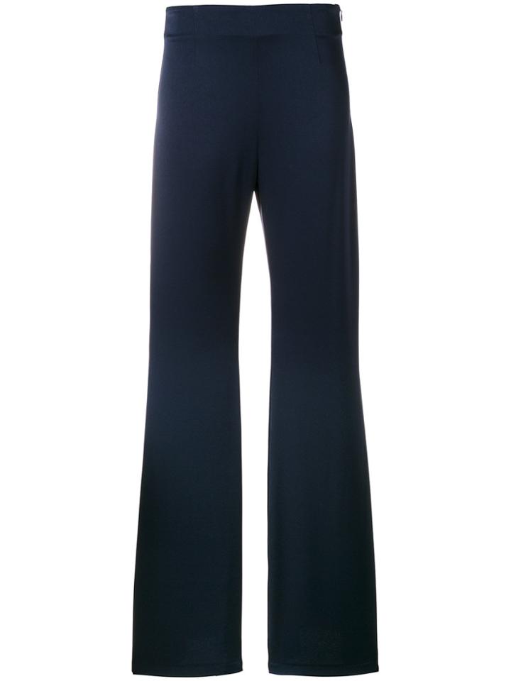 Galvan High-waisted Flared Trousers - Blue