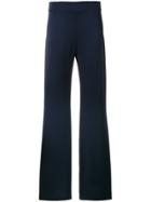 Galvan High-waisted Flared Trousers - Blue