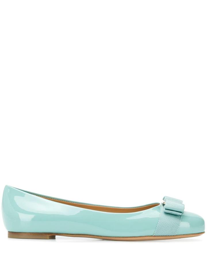 Salvatore Ferragamo Varina Ballerina Shoes - Blue