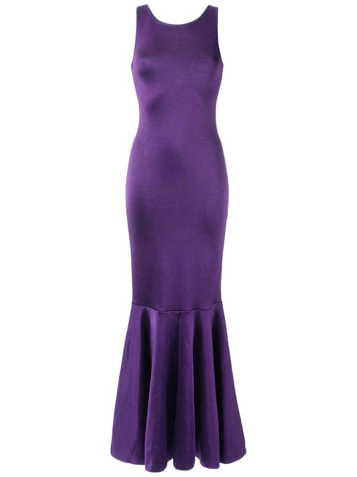 Cecilia Prado - Knit Long Dress - Women - Spandex/elastane/viscose - G, Pink/purple, Spandex/elastane/viscose