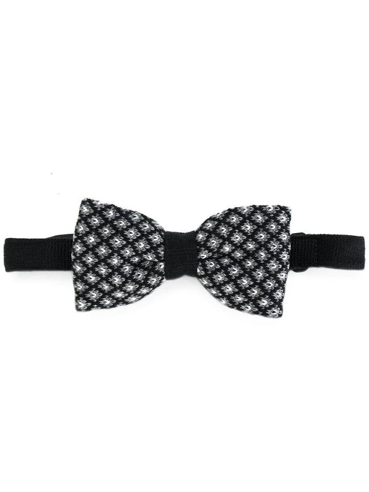 Etro Patterned Bow Tie - Black