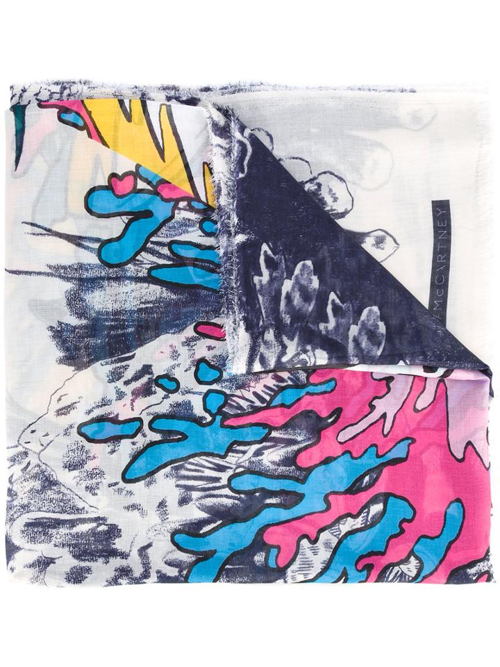 Stella Mccartney - Printed Scarf - Women - Silk/modal - One Size, Silk/modal