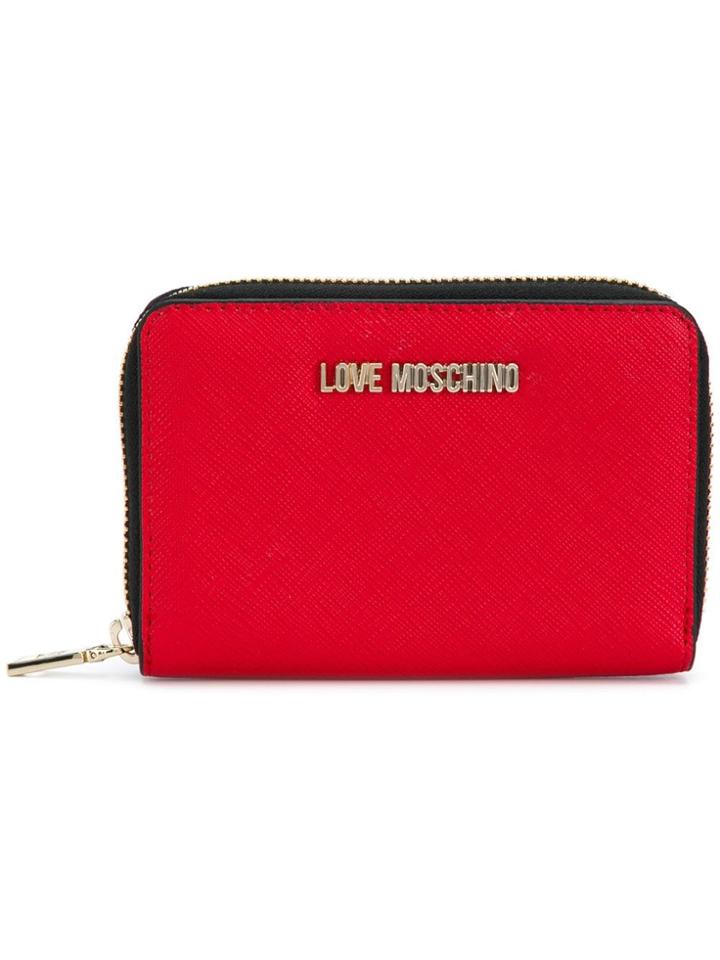 Love Moschino Zip Around Wallet - Red