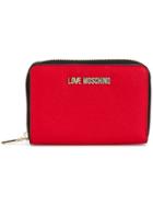 Love Moschino Zip Around Wallet - Red