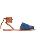 Red Valentino Contrast Sandals - Blue