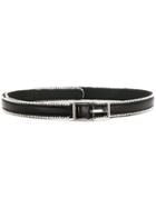 Saint Laurent Crystal Embellished Belt - Black