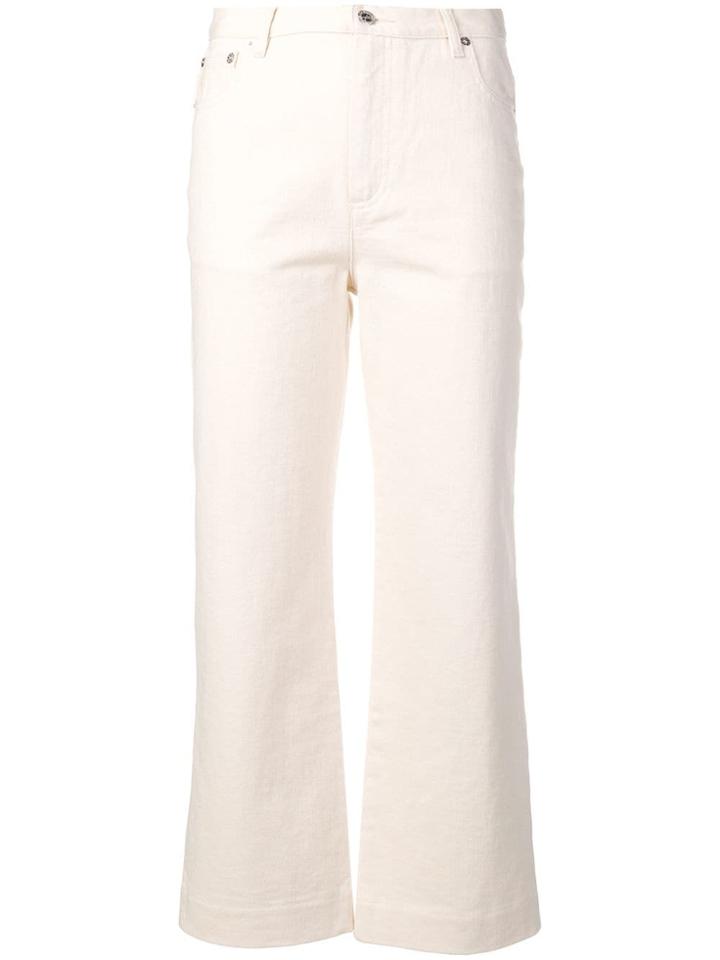A.p.c. Cropped Wide Leg Jeans - Neutrals