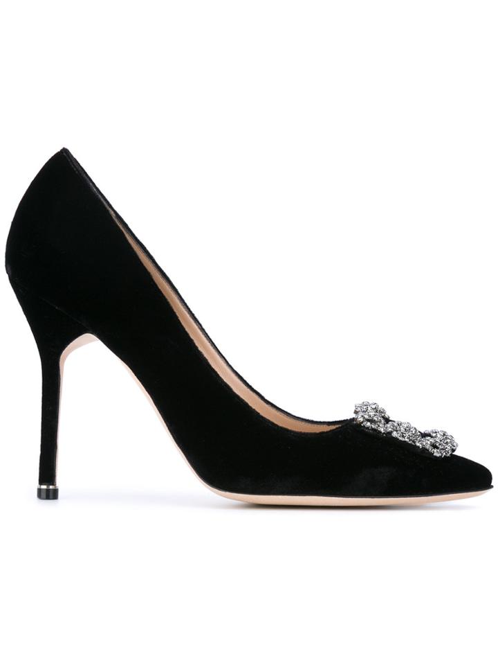 Manolo Blahnik Hangisi 105 Pumps - Black