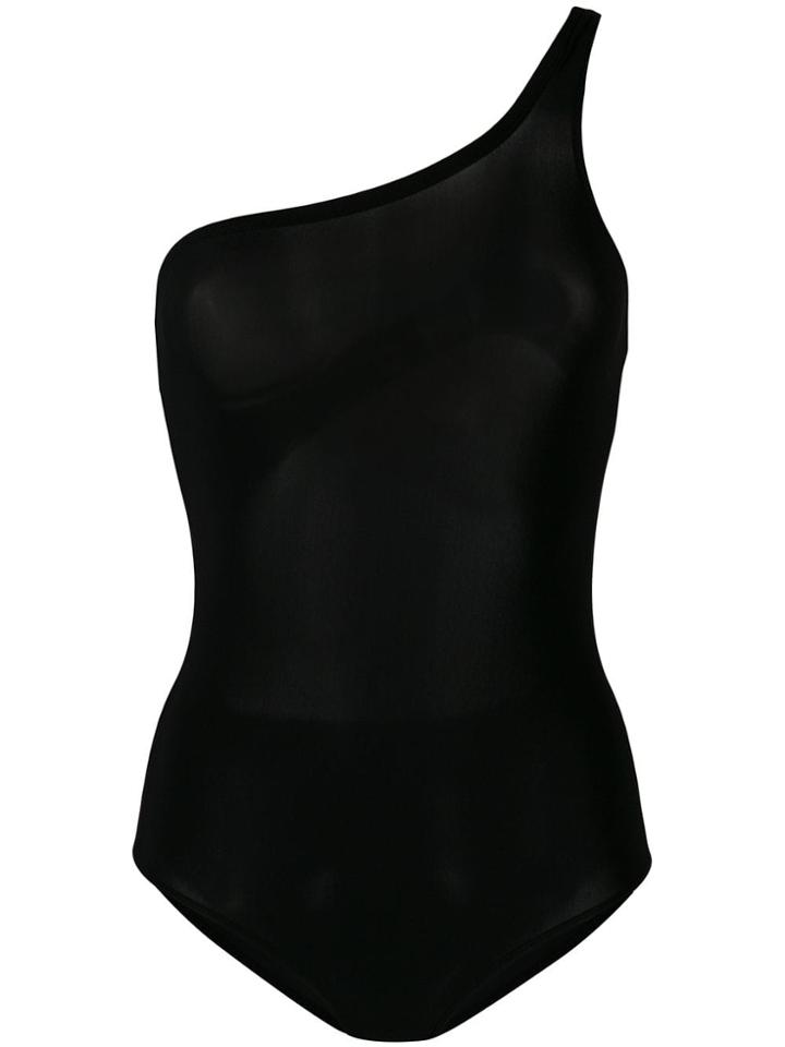 Isabel Marant One Shoulder Swimsuit - Black