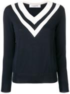 Valentino Chevron Jumper - Blue