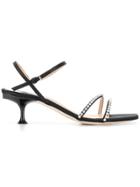 Sergio Rossi Sr Milano Diamonds Sandals - Black