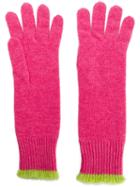Marni Contrast Trim Gloves - Pink