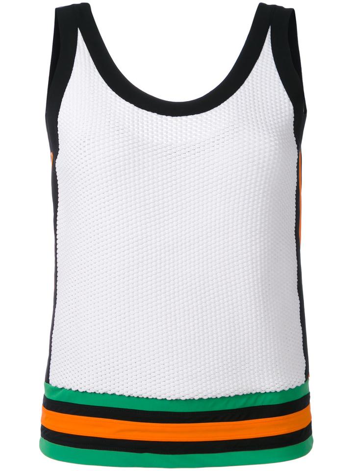 No Ka' Oi - Lune Sports Tank Top - Women - Polyamide/spandex/elastane - S, White