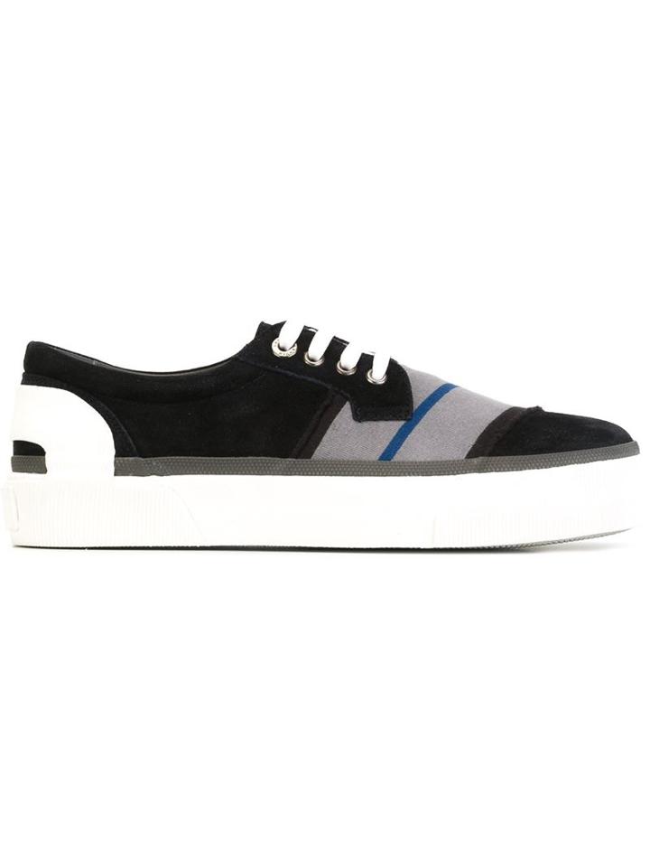Lanvin Diagonal Stripe Sneakers