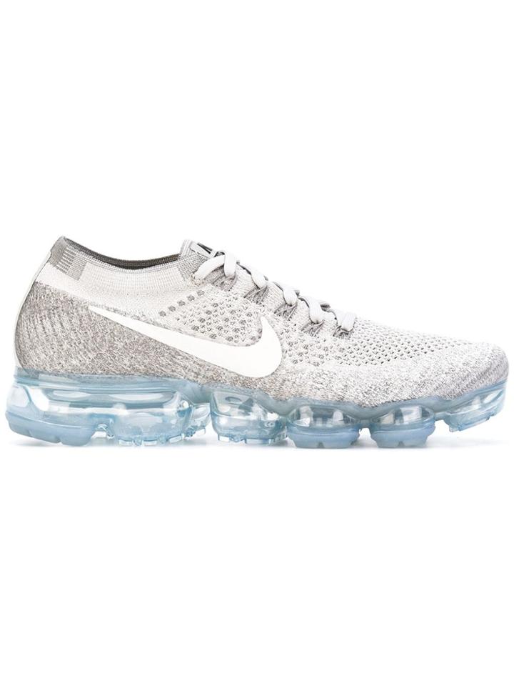 Nike Air Vapormax Flyknit Running Sneakers - Grey