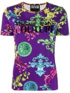 Versace Jeans Baroque Pattern T-shirt - Purple