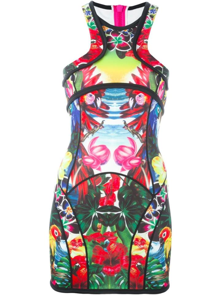 Dsquared2 Mini 'tropical Birds' Dress - Multicolour