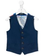 Tagliatore Junior Printed Waistcoat, Boy's, Size: 10 Yrs, Blue