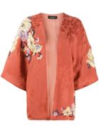 Etro Embellished Floral Kimono - Orange