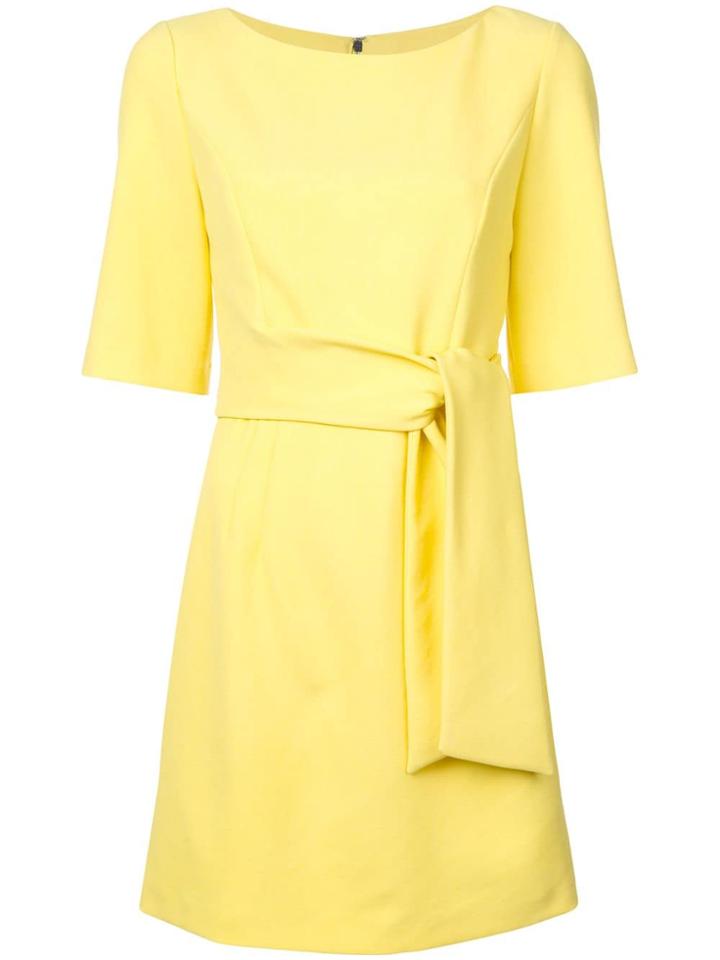 Alice+olivia Belted Shift Dress - Yellow