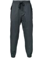 Factotum Drawstring Track Pants, Men's, Size: 46, Grey, Cotton/rayon