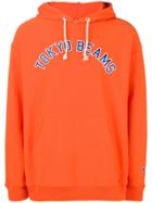 Champion Slogan Hooded Sweatshirt - Yellow & Orange