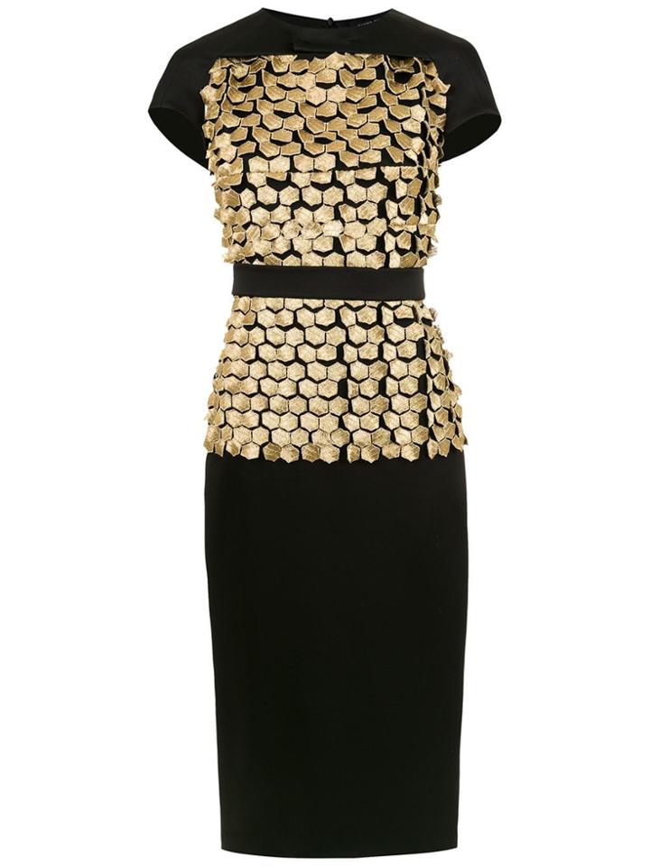 Gloria Coelho Colmeia Short Dress - Black