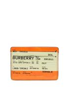 Burberry Ticket Print Logo Cardholder - Orange