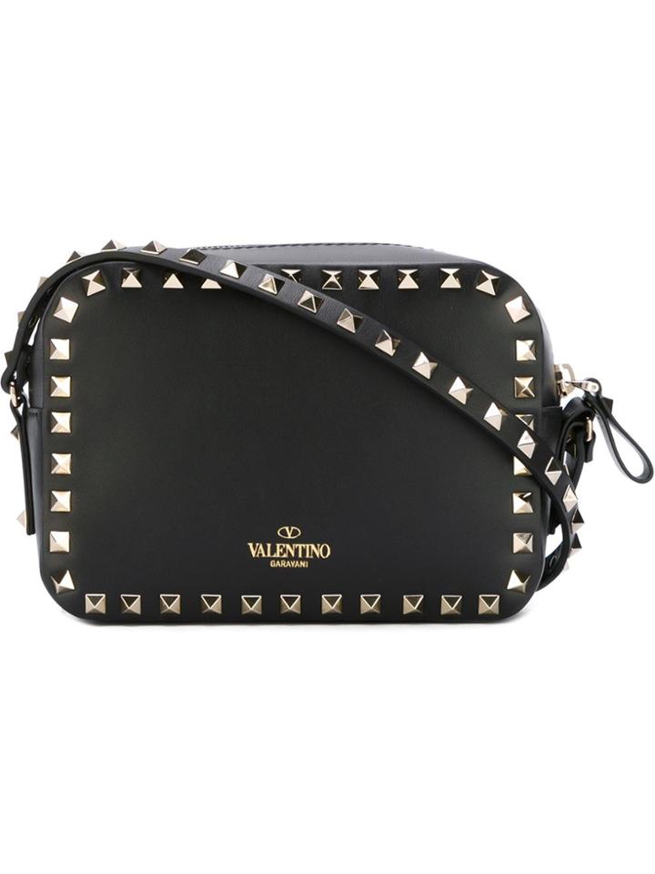 Valentino Valentino Garavani Mini Rockstud Shoulder Bag - Black