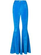 Rosie Assoulin High-waisted Bootcut Trousers - Blue