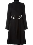 Proenza Schouler Belted Coat, Women's, Size: 2, Black, Cotton/polyester/cupro/wool