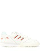 Adidas Stripe Detail Lace-up Sneakers - White