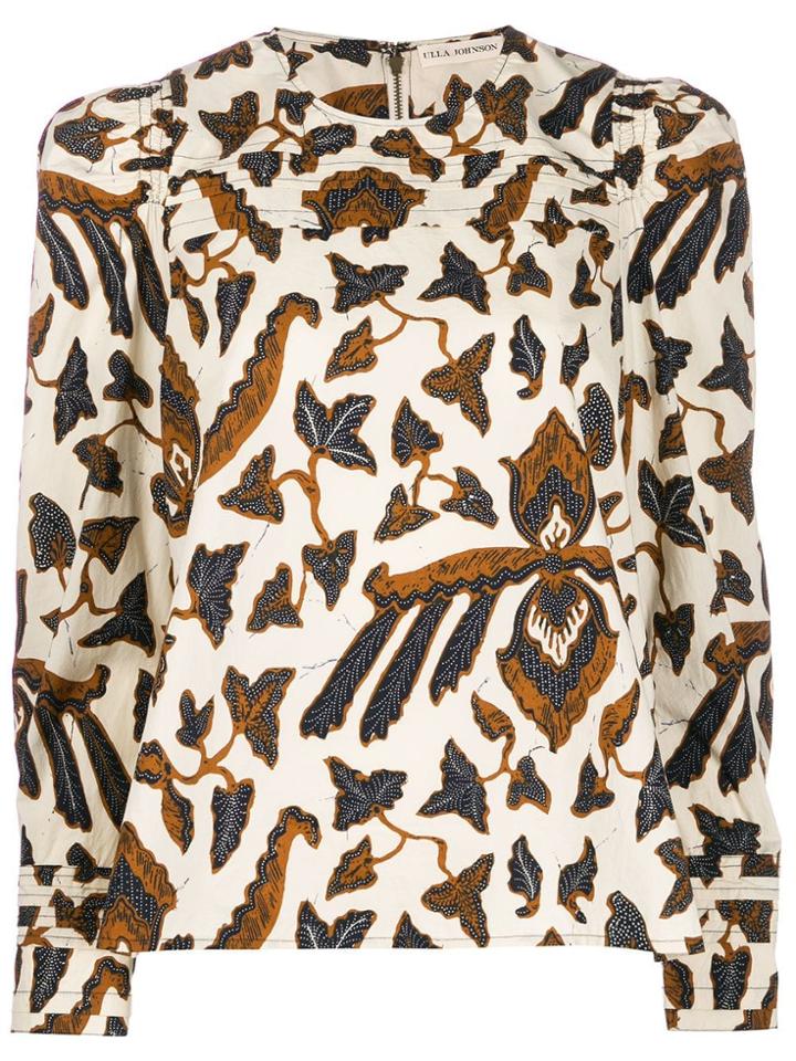 Ulla Johnson Gemi Floral Print Blouse - White